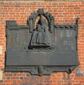 Detail of John Paul II plaque, in Mariacki Church, St Mary`s Church