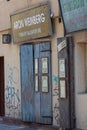 Entrance signs to restaurants in the old Jewish quarter of Krakow - Kazimierz Royalty Free Stock Photo