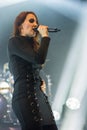 09-11-2017 Krakow Poland, Epica performs in concert.