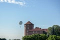 KRAKOW, POLAND/EUROPE - SEPTEMBER 19 : Hot air balloon near Wawel Castle complex in Krakow Poland on September 19, 2014.