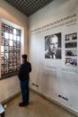 Exhibit at Oskar Schindler`s Enamel factory in Krakow, Poland