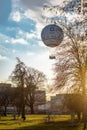 Air balloon with advertisement