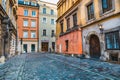 Kanonicza street in historical part of Old Town in Krakow, Poland Royalty Free Stock Photo