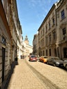 Traditional streets of Krakow, architecture and buildings