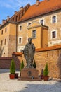 Monument of Pope John Paul II in Wawel Royal Castle, Krakow, Poland Royalty Free Stock Photo