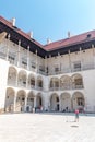 Sigismund I Stary`s Renaissance courtyard within Wawel Castle