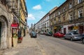 JÃÂ³zefa Street in the Jewish Quarter, Kazimierz, Krakow, Poland Royalty Free Stock Photo