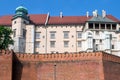 KRAKOW, POLAND - MAY 27, 2016: Elements exterior of the Wawel Castle in Krakow