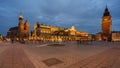 Krakow, Poland -May 23, 2023: Rynek Glowny, Poland, Krakow