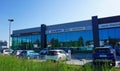 Krakow, Poland - May 21, 2023: Suzuki logo at store. Suzuki Motor Corporation is a Japanese multinational corporation