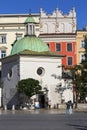 11th century baroque Church of St. Wojciech on main market square, Krakow, Poland Royalty Free Stock Photo