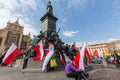 KRAKOW, POLAND - National Flag Day of the Republic of Poland Royalty Free Stock Photo