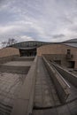 Krakow Poland November 2017 a Group of visitors walks around the