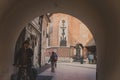 part view of St. Mary's Basilica, known as Mariacki Church Royalty Free Stock Photo