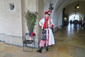 A young man in national Polish costume in Krakow