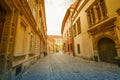 Krakow in Poland, the oldest street of the city Royalty Free Stock Photo