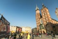 KRAKOW, POLAND - participants protests against abortion on Main Market Square near Church of Our Lady