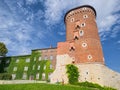 Sandomierska Tower of Wawel Castle, Krakow, Poland