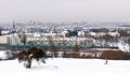 Kopiec Krakusa, Mound Of Krak In Krakow, Poland City skyline During Winter Season Royalty Free Stock Photo