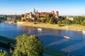 Krakow. Poland.  Wawel cathedral and castle. Aerial view Royalty Free Stock Photo