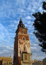 Krakow, Runok market square, City Hall Clock Tower Royalty Free Stock Photo