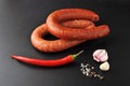 Krakow sausage with red chili pepper