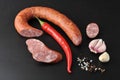 Krakow sausage with red chili pepper