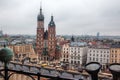 Krakow Square Market view from the town hall Poland