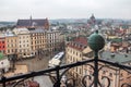 Krakow Square Market view from the town hall Poland