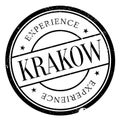 Krakow stamp rubber grunge