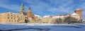 Krakow / winter / Medieval castle. Poland Royalty Free Stock Photo