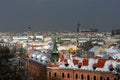 Krakow in wintertime Royalty Free Stock Photo