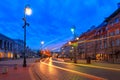 Beautiful street in Old Town of Warsaw, Poland Royalty Free Stock Photo