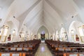 Interior of the St. Bernard Church, a Roman catholic church at K Royalty Free Stock Photo