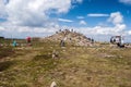 Kralicky Sneznik hill summit during summer Royalty Free Stock Photo