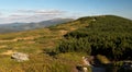 Kralova hola from summit of Vapenica in Nizke Tatry mountains Royalty Free Stock Photo