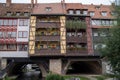 Kramerbrucke medieval arch bridge (Merchants' bridge) in the city of Erfurt, Thuringia, Germany