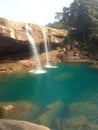 Krang Suri Waterfall Royalty Free Stock Photo