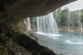 Krang Suri Waterfall from behind,Meghalaya,India Royalty Free Stock Photo