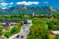 Kranj, Slovenia: Aerial panorama of the city of Kranj Royalty Free Stock Photo