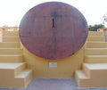 Krantivritta Sundial - an Astronomical Instrument at Ancient Observatory, Jantar Mantar, Jaipur, Rajasthan, India Royalty Free Stock Photo