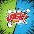 Krash! - Comic Speech Bubble, Cartoon.