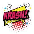 Krash! Comic Speech Bubble. Vector Eps 10.