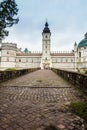 Krasiczyn, Poland - July 17, 2016: Renaissance castle in Krasiczyn in Poland