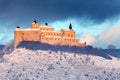 Hrad Krásná Hôrka, krása zimní krajina