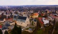 Krasnik town historical center with Cathedral and buildings Royalty Free Stock Photo