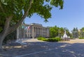 Russia, Krasnodar, Krasnaya street, The building of the Legislative Assembly, summer cityscape