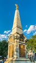 Obelisk in honor of the bicentenary of the Kuban Cossack army in Krasnodar, Russia