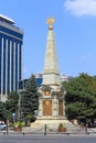 Memorial monument in honor of the bicentennial of the Kuban Cossack army in Krasnodar