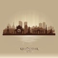 Krasnodar Russia city skyline vector silhouette Royalty Free Stock Photo